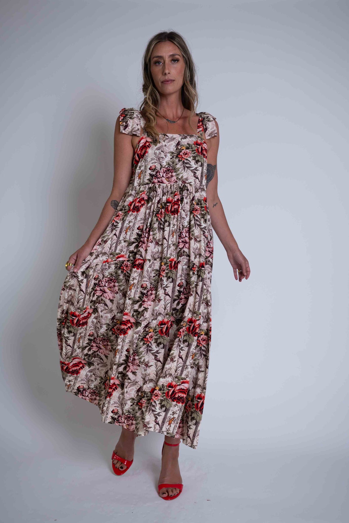 Sheryl May Peony Bow Regard Dress