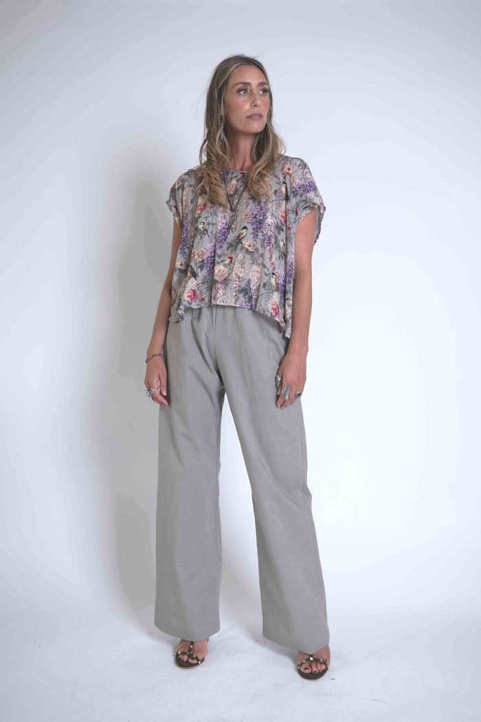 Sheryl May Pebble Wide Leg Trousers