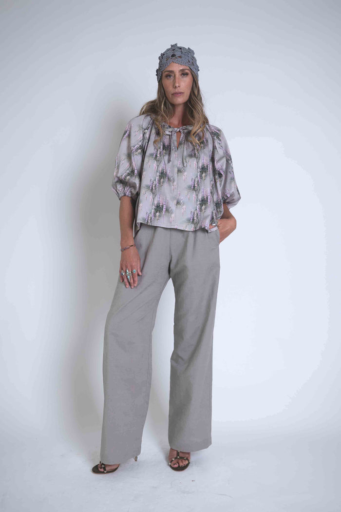 Sheryl May Pebble Wide Leg Trousers