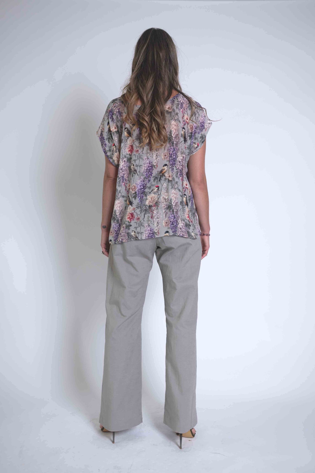 Sheryl May Pebble Wide Leg Trousers