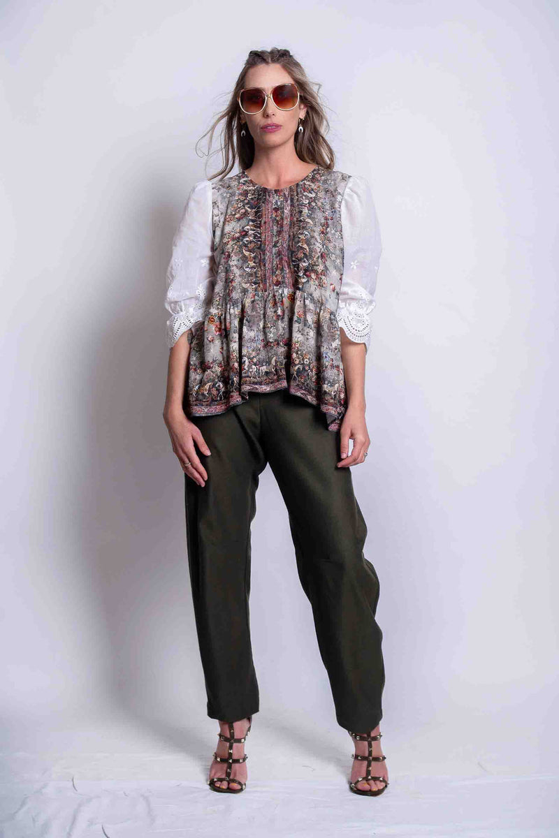 Sheryl May Shaped Leg Trousers