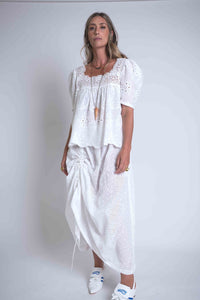 Sheryl May Heirloom Square Neck Top