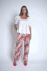 Sheryl May Heirloom Square Neck Top