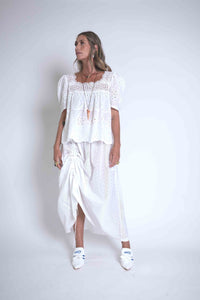 Sheryl May Heirloom Square Neck Top