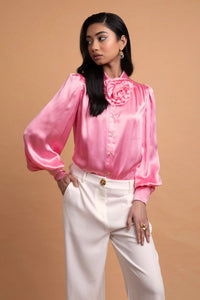 LeDoré Rosette Blouse Peony Silk