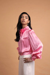 LeDoré Rosette Blouse Peony Silk