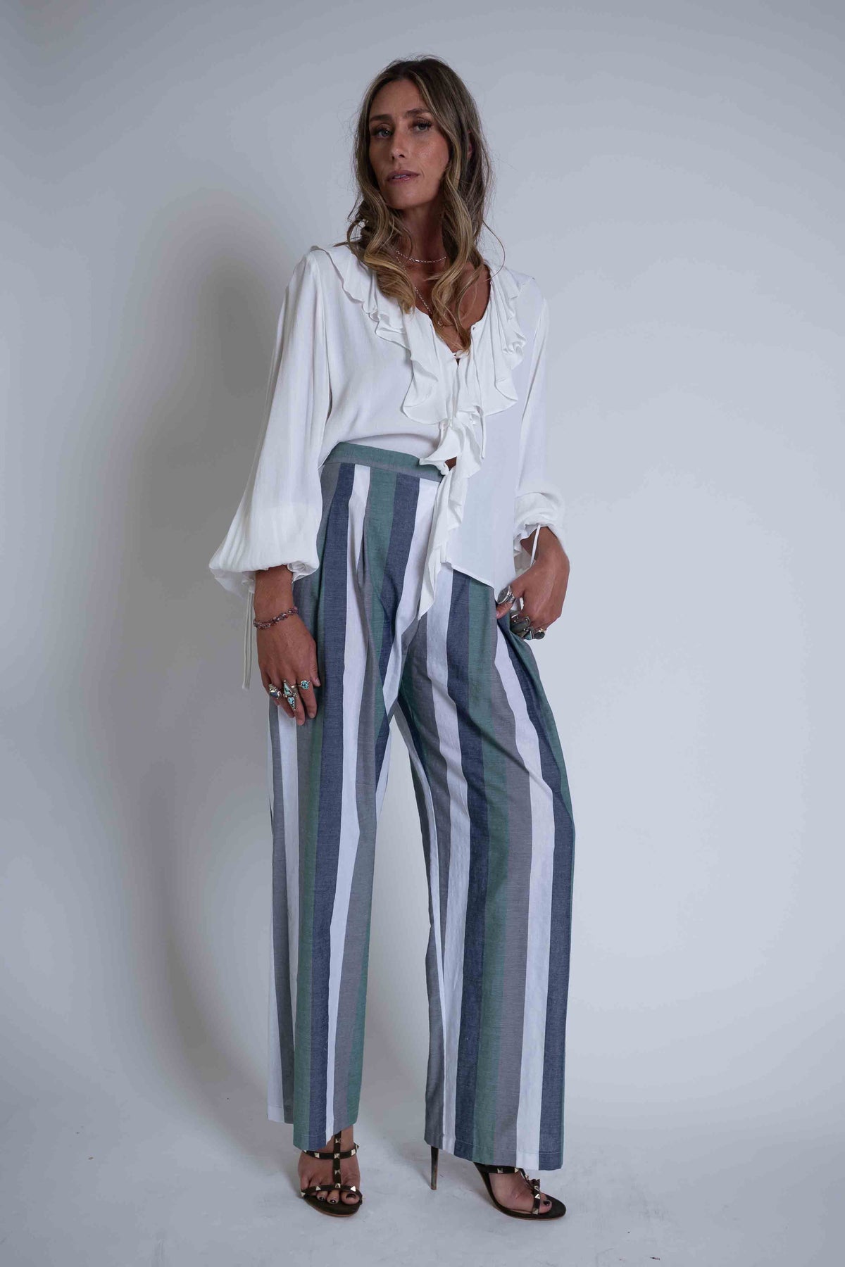 Sheryl May Pavillion Stripe Trousers