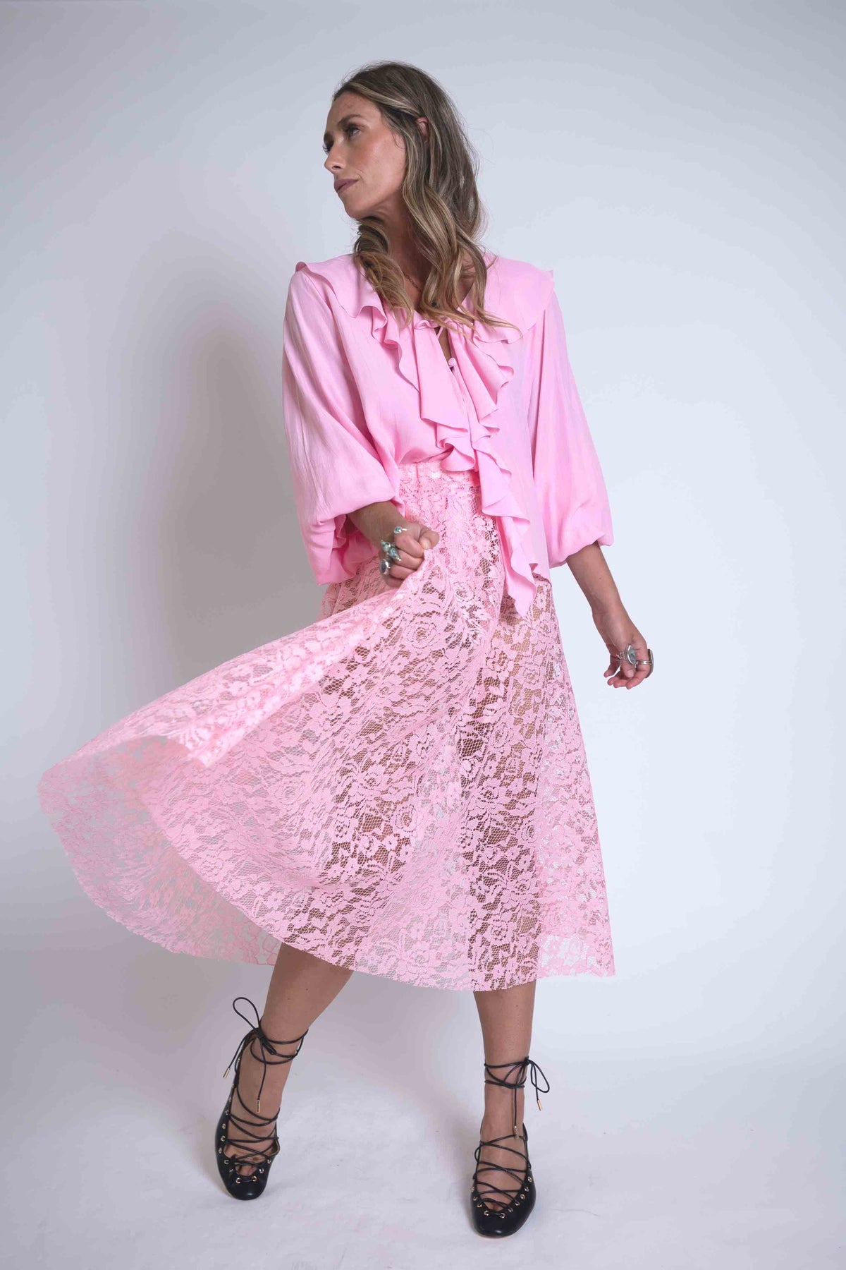Sheryl May Lace Skirt
