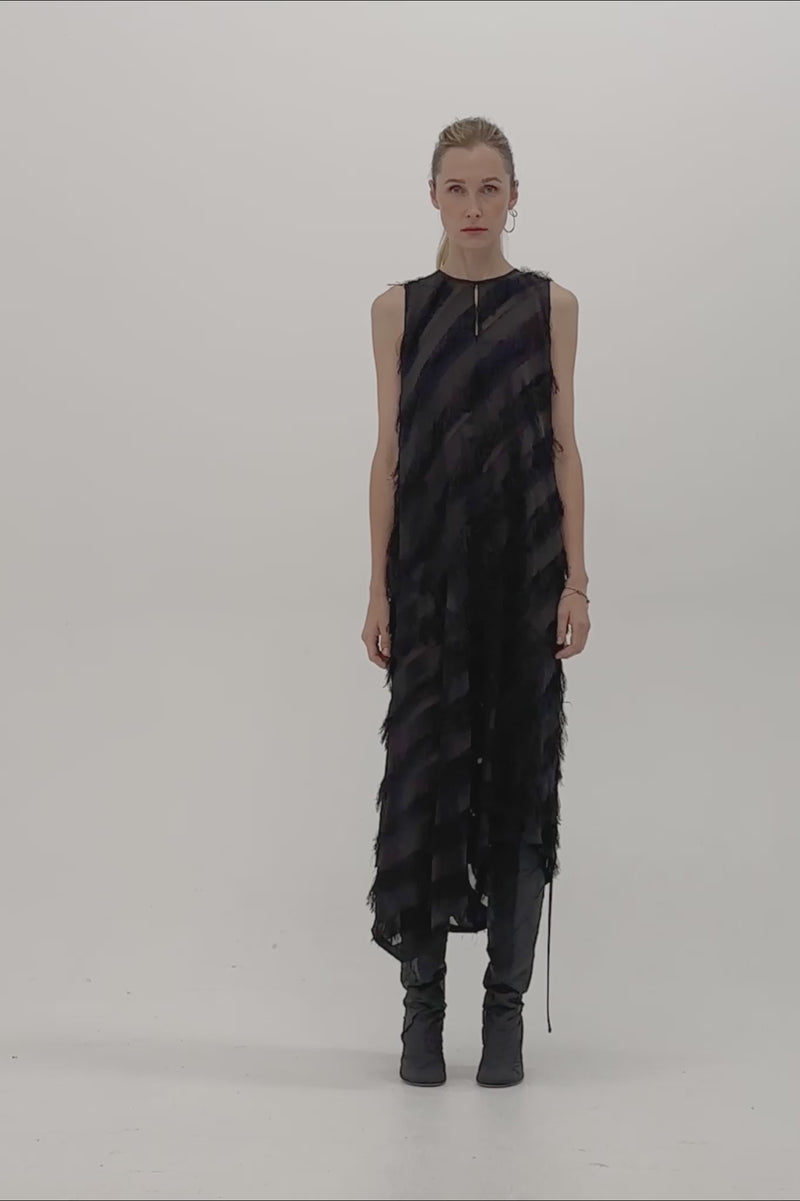 Taylor Reprise Dress Black Tassel