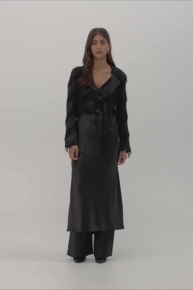 Taylor Conduit Jacket Black Tassel