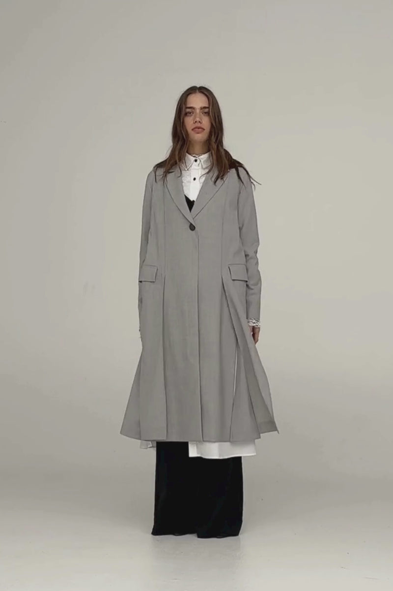 Taylor Column Coat Flint