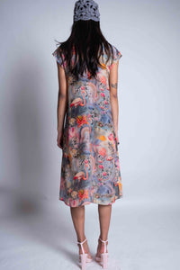 Sheryl May Psychedelic Flamingo Rosalie Dress