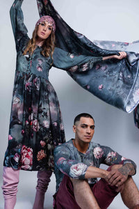 Sheryl May Sky Garden Long Sleeve Tee