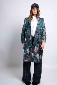 Sheryl May Sky Garden Raincoat