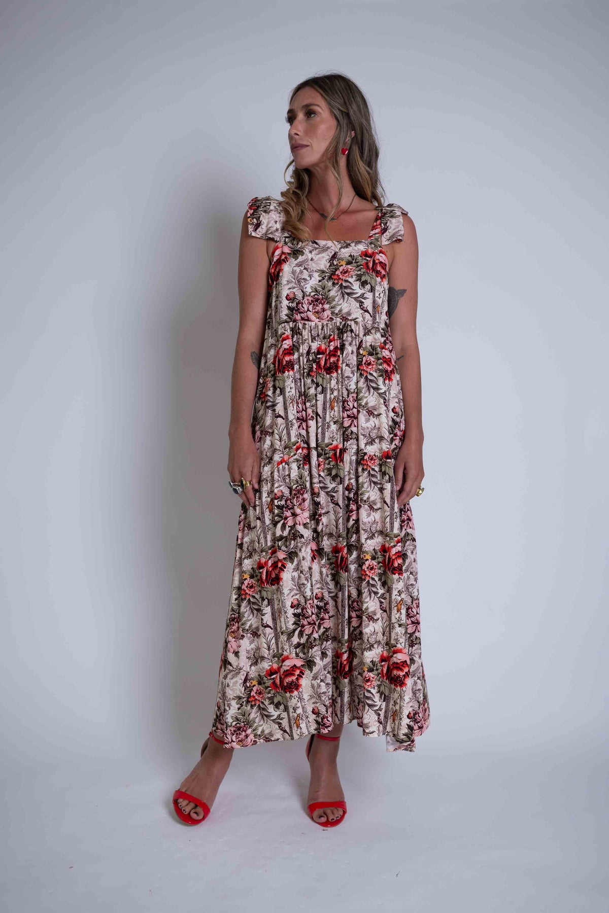 Sheryl May Peony Bow Regard Dress