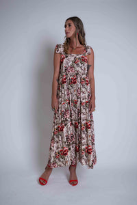 Sheryl May Peony Bow Regard Dress