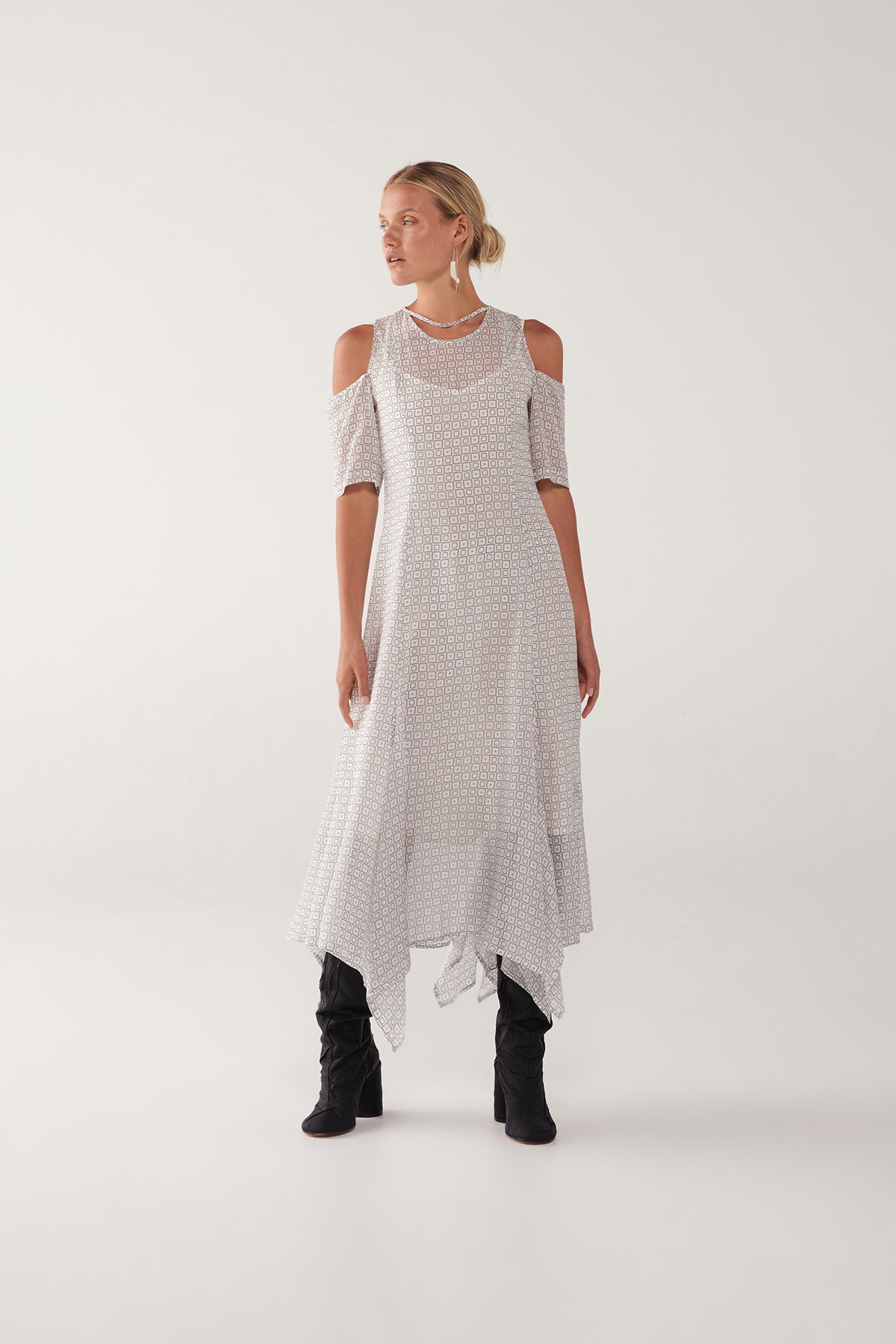 Taylor Print Sleeved Pivot Dress