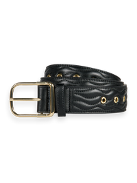 Scotch & Soda Quilted Leather Belt