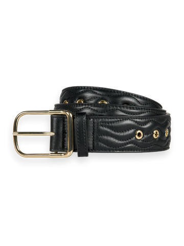 Scotch & Soda Quilted Leather Belt