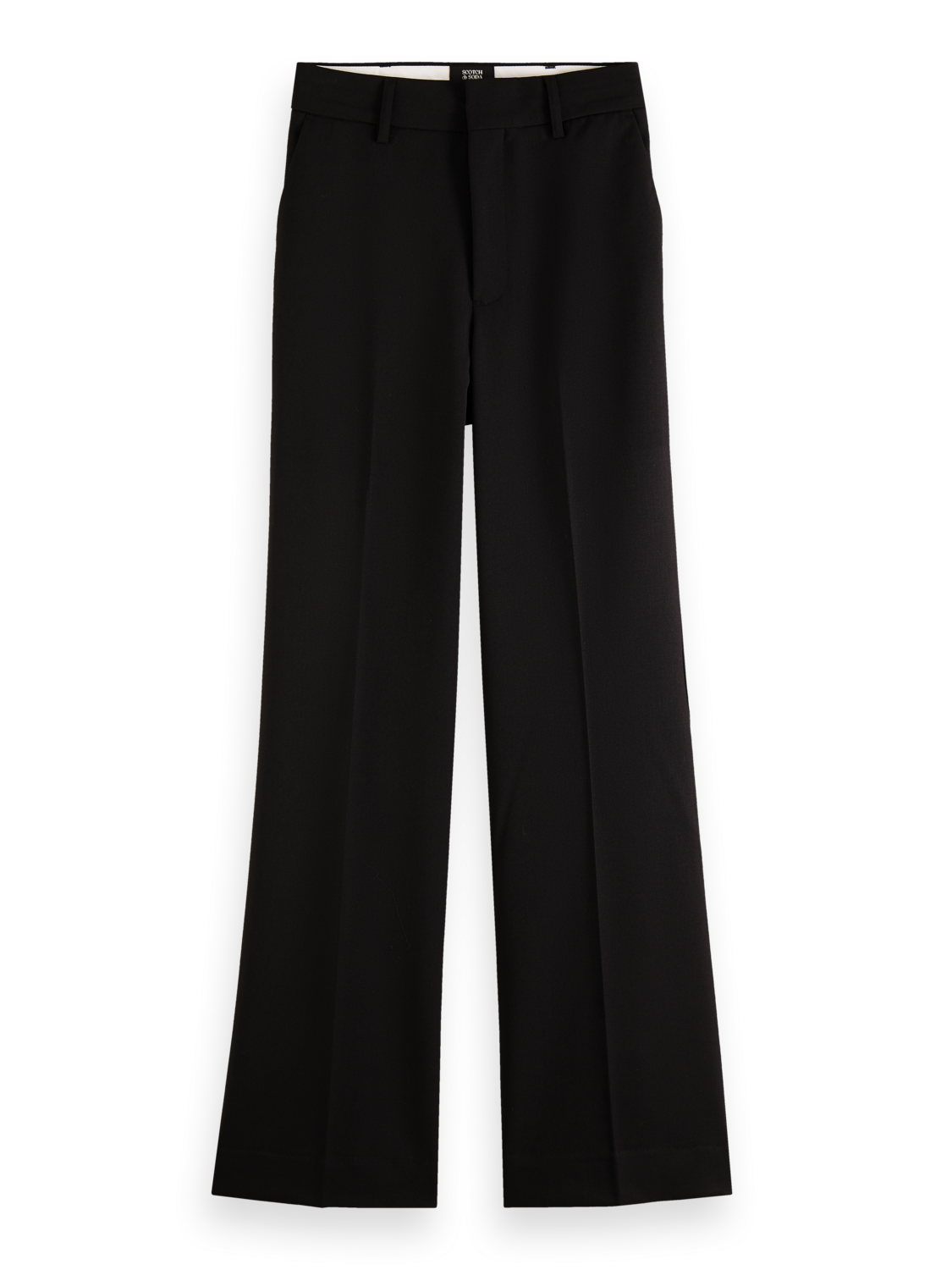 Scotch & Soda High Rise Flare Leg Dress Pant