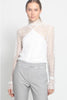 Taylor Undone Tunic Ivory Molecule Mesh