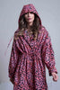 Sheryl May Pink Leopard Raincoat