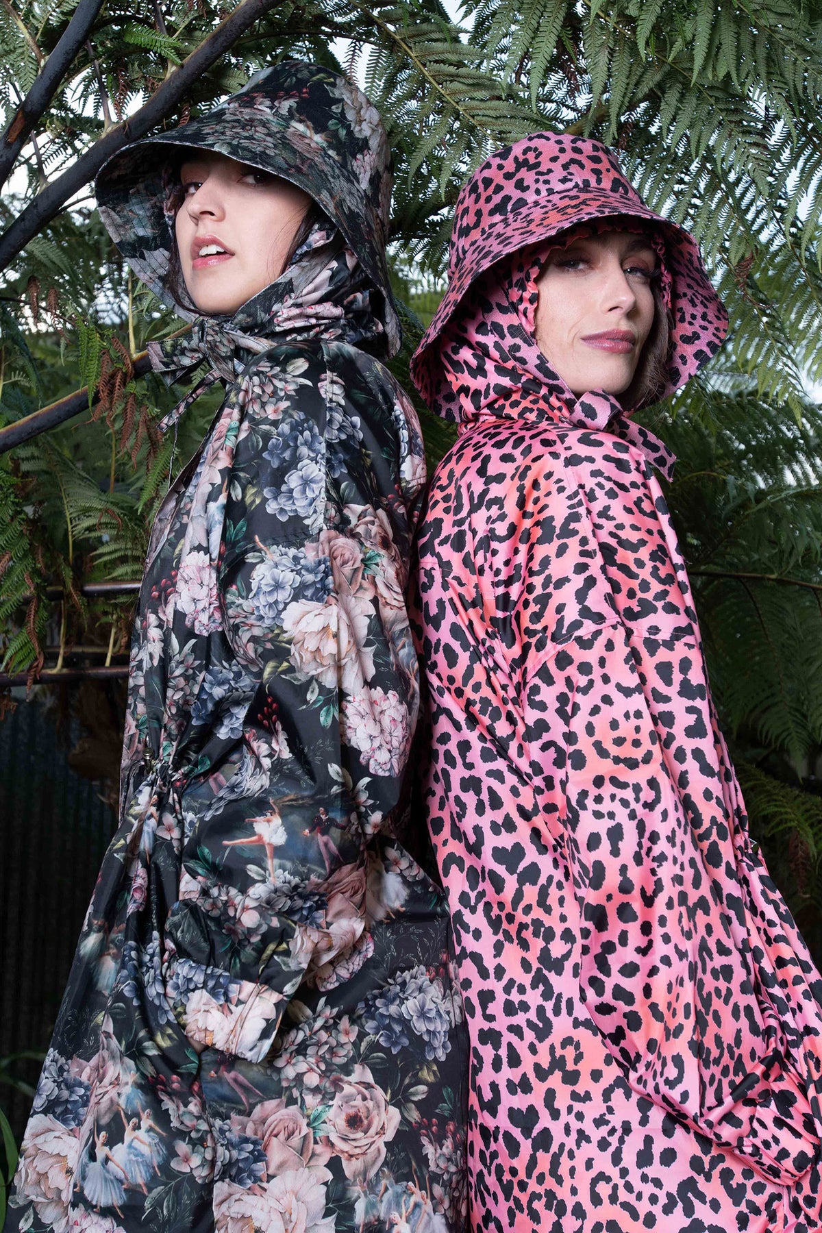 Sheryl May Pink Leopard Raincoat