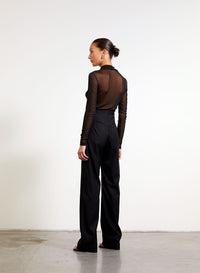 Wynn Hamlyn Silk Mesh Zipper Top