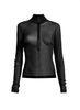 Wynn Hamlyn Silk Mesh Zipper Top